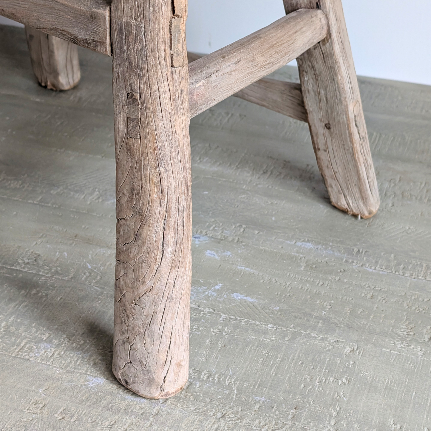 Large Reclaimed Milking Stool 3