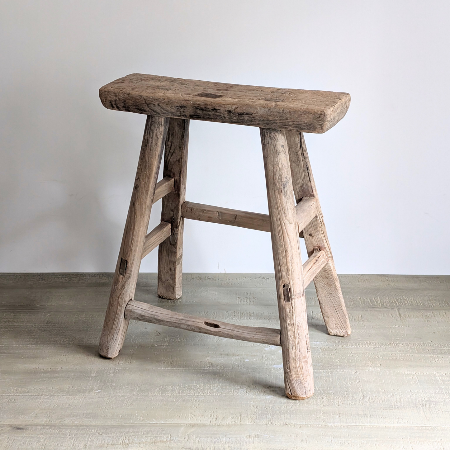 Large Reclaimed Milking Stool 3