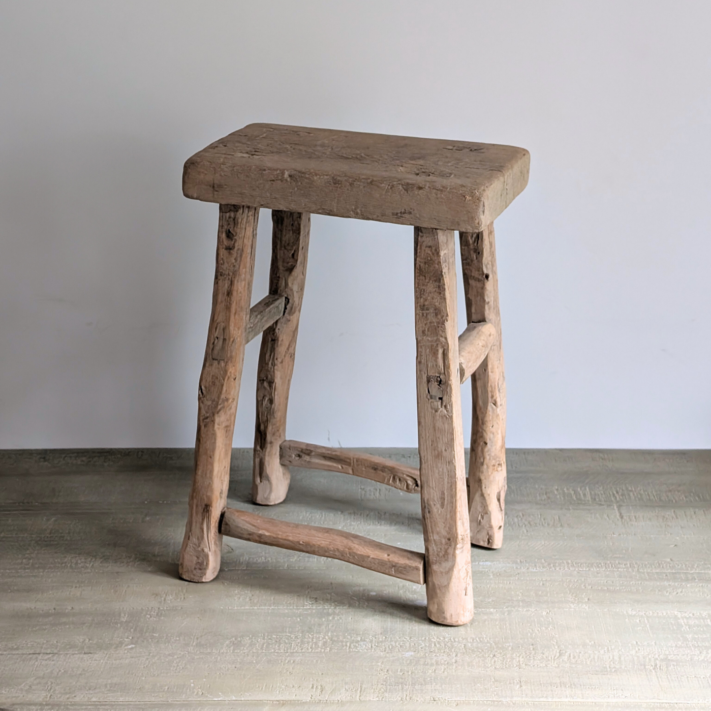 Large Reclaimed Milking Stool 4