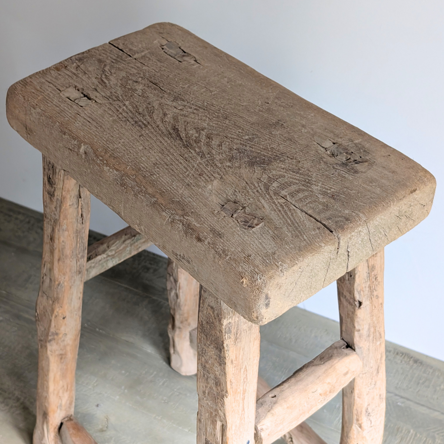 Large Reclaimed Milking Stool 4