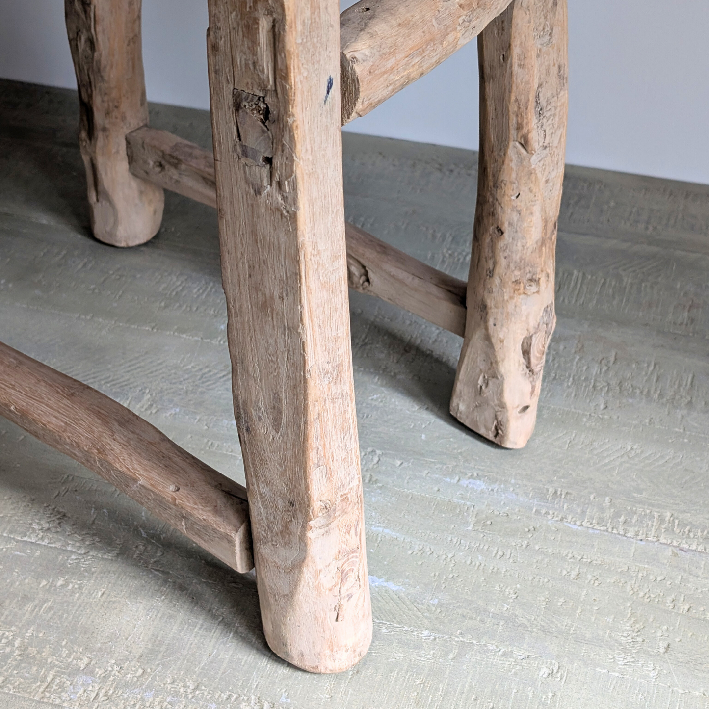 Large Reclaimed Milking Stool 4