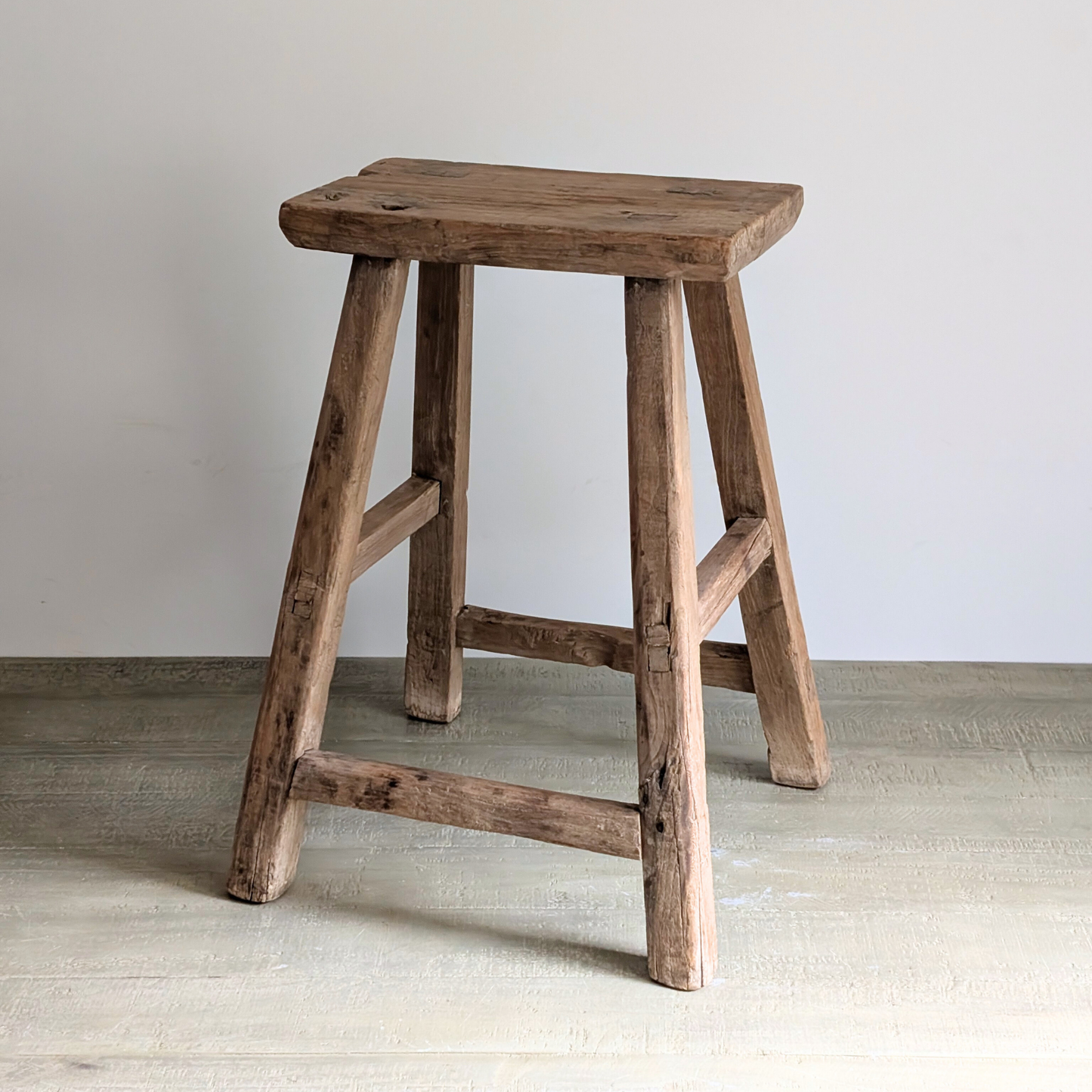 Large Reclaimed Milking Stool 6