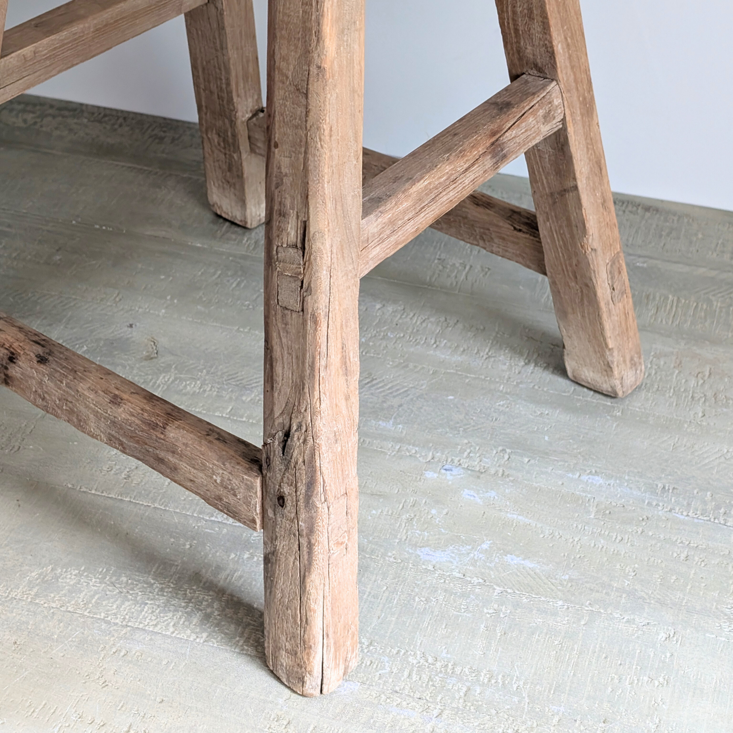 Large Reclaimed Milking Stool 6