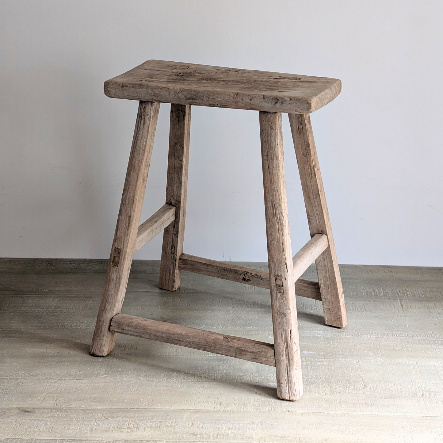 Large Reclaimed Milking Stool 7