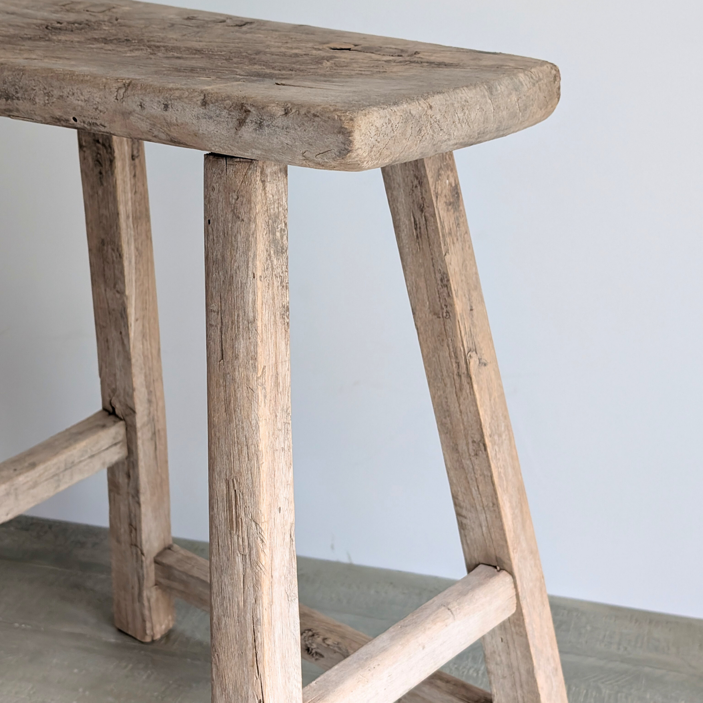 Large Reclaimed Milking Stool 7