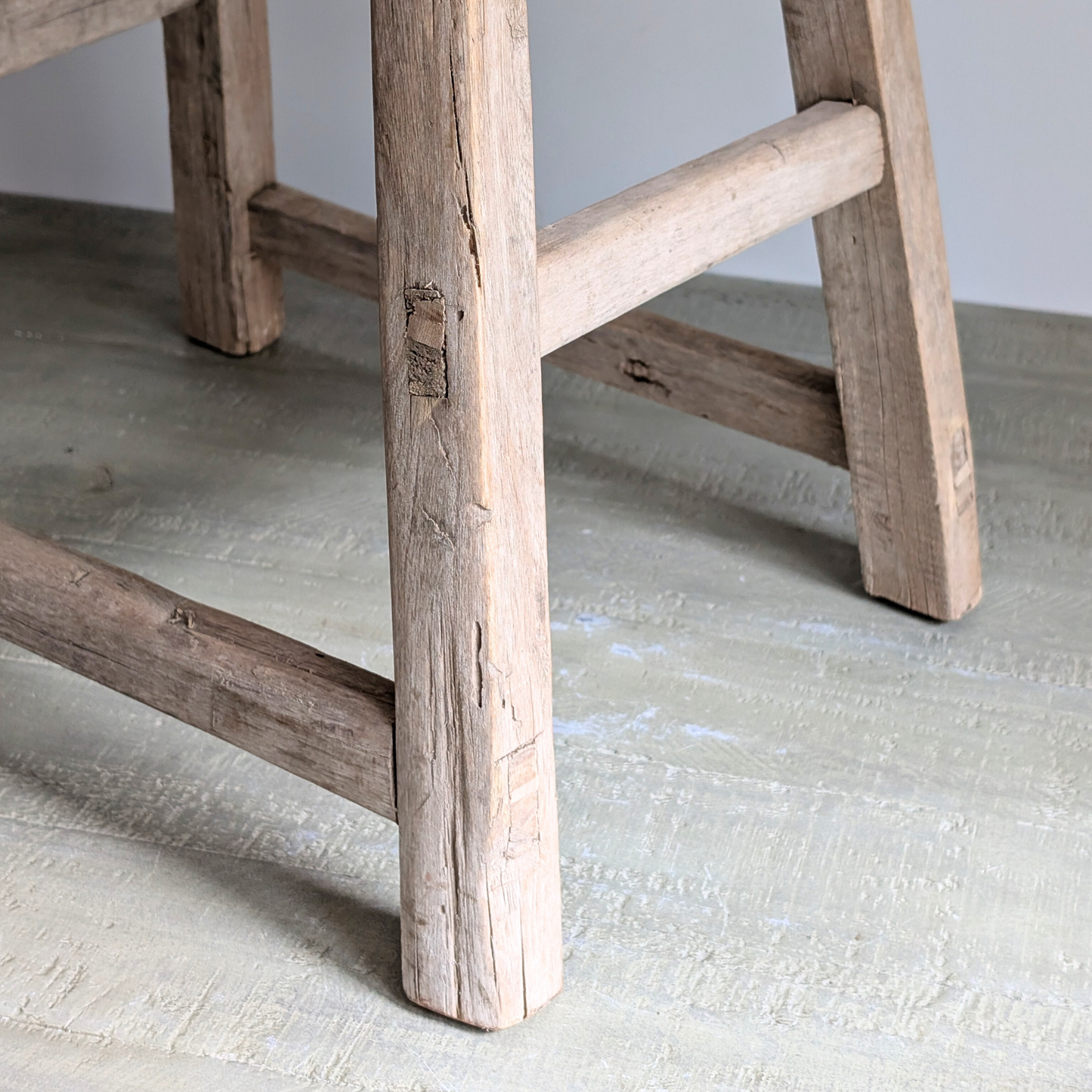 Large Reclaimed Milking Stool 7