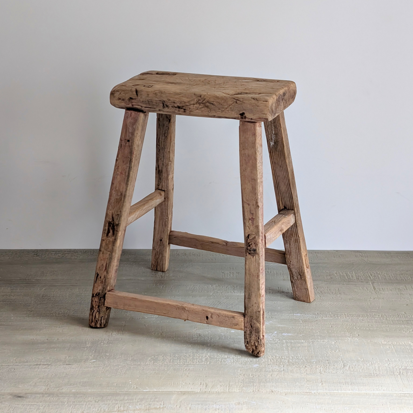 Large Reclaimed Milking Stool 8