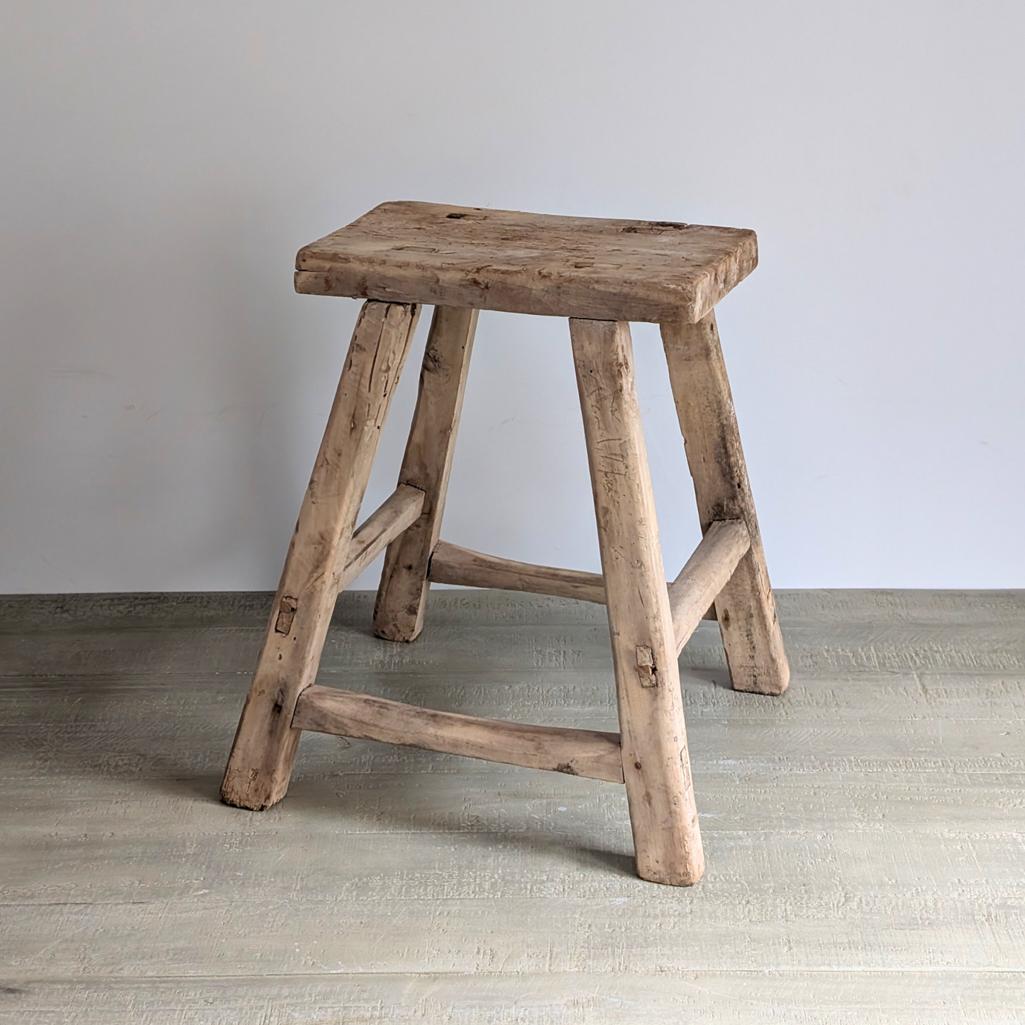 Large Reclaimed Milking Stool 9