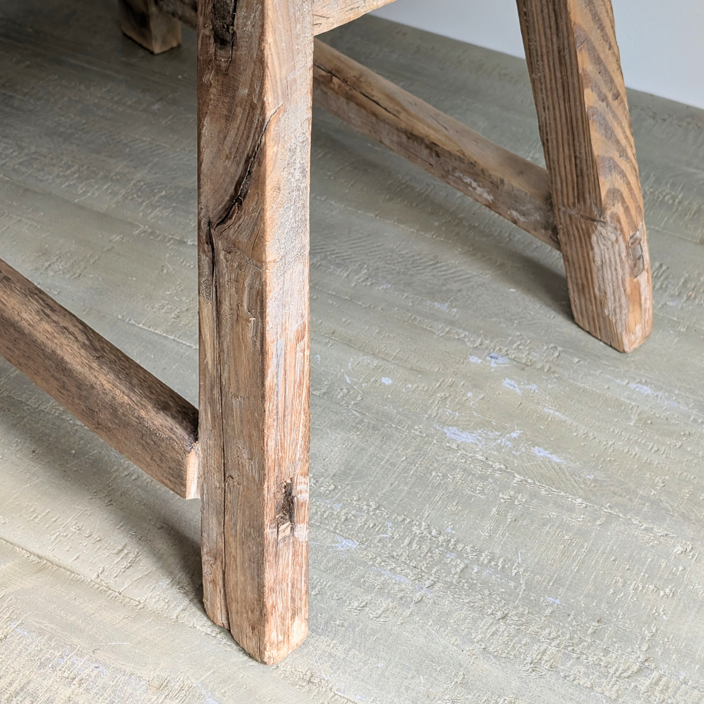 Large Reclaimed Milking Stool 10