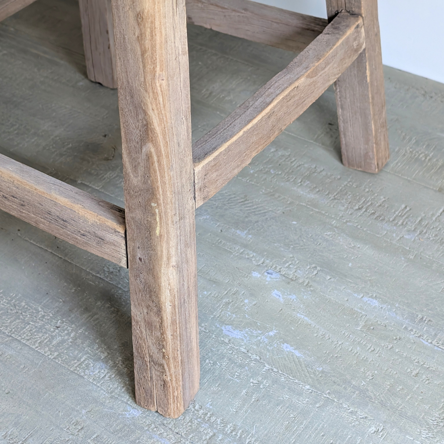 Large Round Reclaimed Milking Stool 2