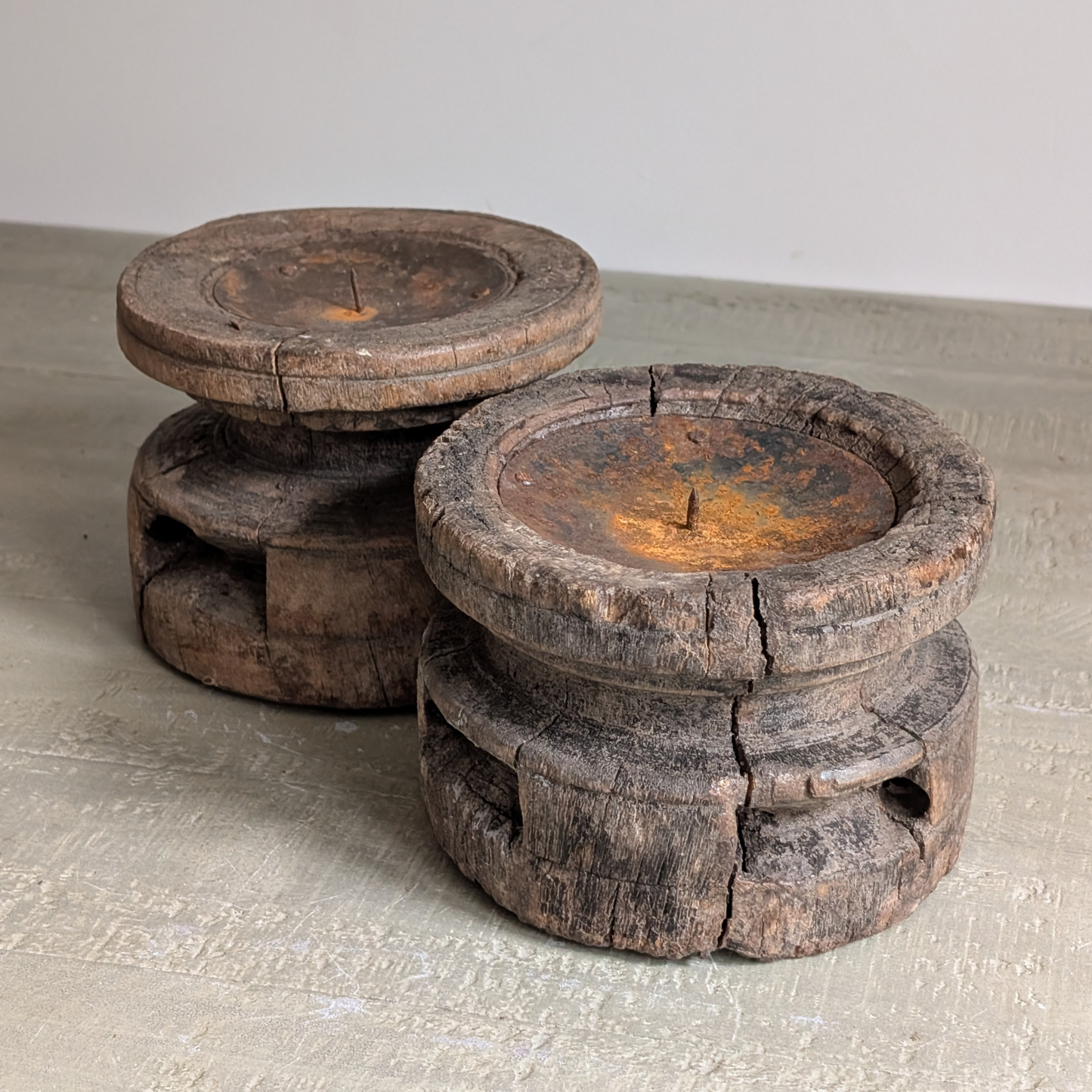 Wooden Candlebases