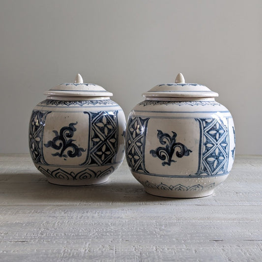 Blue Chinese Ginger Jars - Maker Home