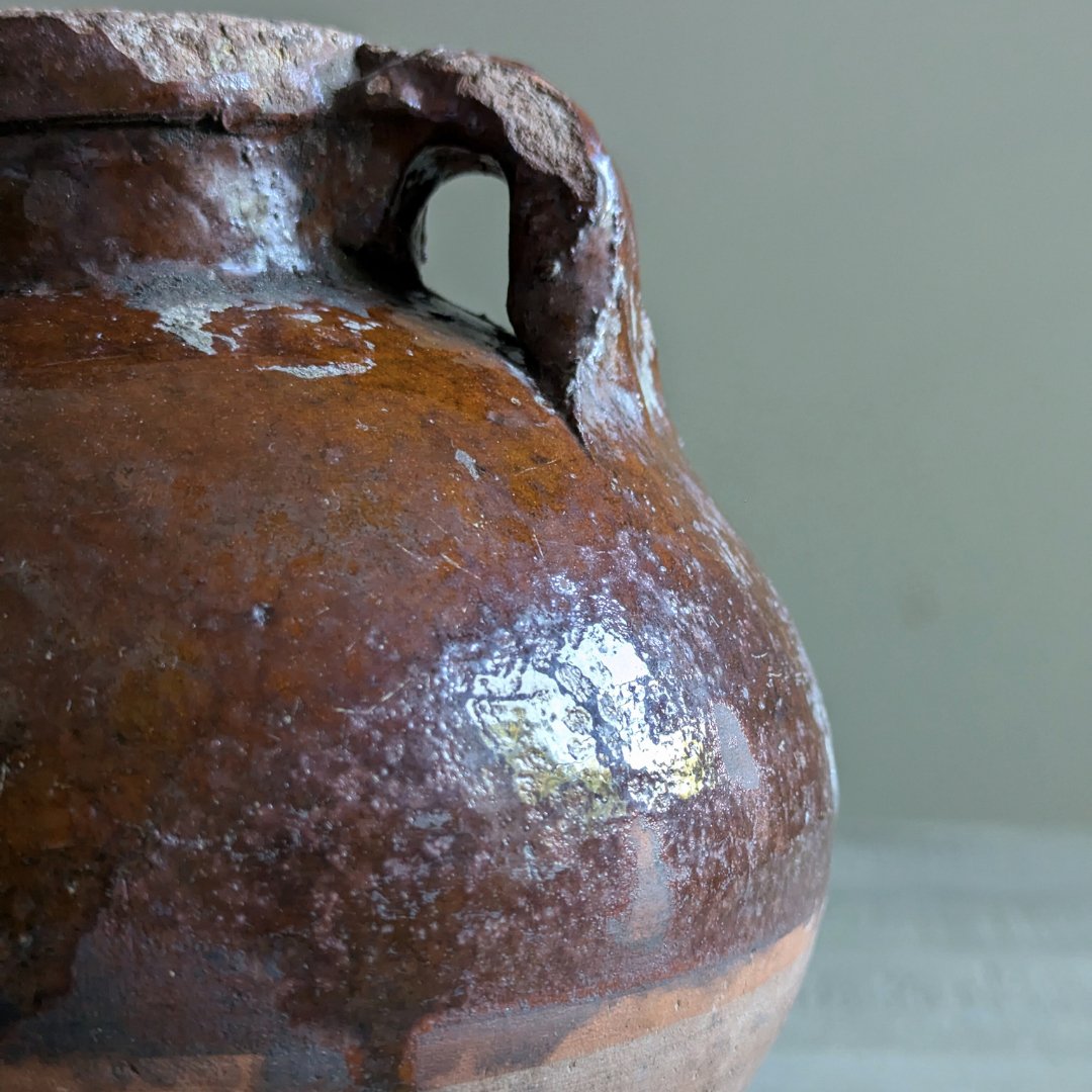 Burnt Orange Amphora Pot - Maker Home