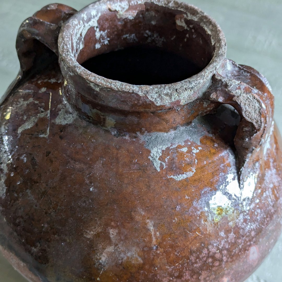 Burnt Orange Amphora Pot - Maker Home