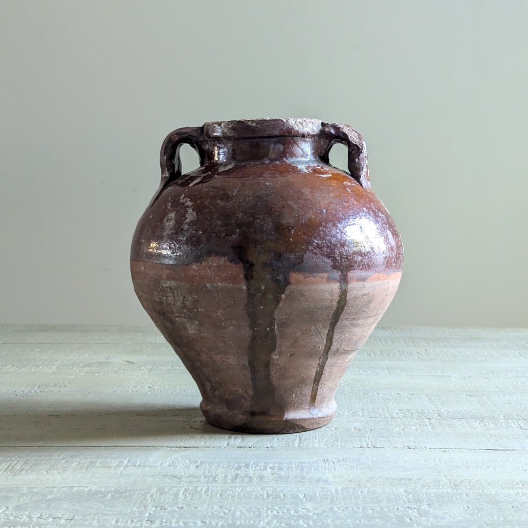 Burnt Orange Amphora Pot - Maker Home