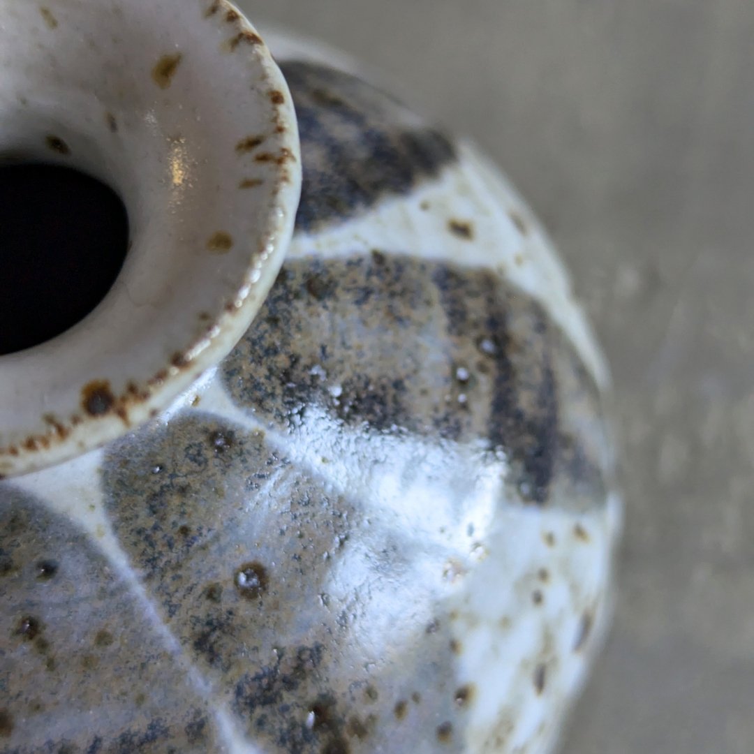 Footed Studio Pottery Bud Vase - Maker Home
